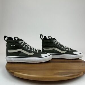Womens Vans Sk8-Hi MTE 2.0 DX Green Suede Athletic Trail Sneakers Shoes Size 7.5